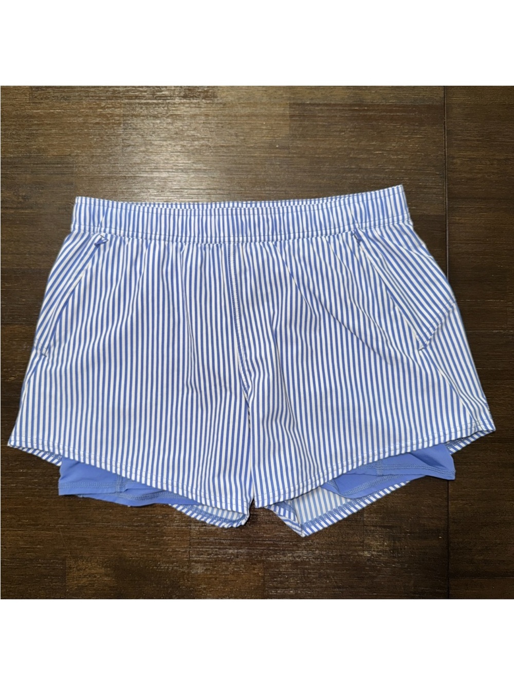 Fair Harbor Women's Corliss Short in Sailing Stripe Blue white Large